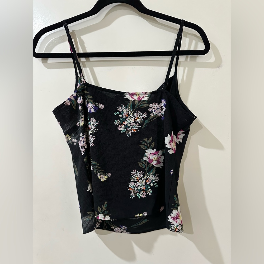 Black and Pink Floral Camisole - never worn